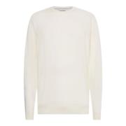 Beige Merino Uld Sweater