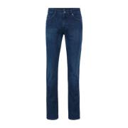 Marineblå Slim Fit Stræk Denim Jeans