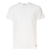 Broderet Logo Hvid T-shirt