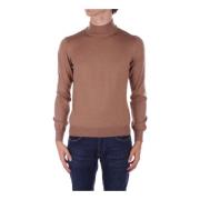 Brun højhalset sweater Lionel