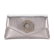 Elegant Juvel Clutch i Sølv