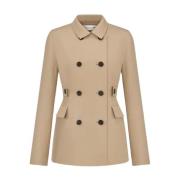 Beige Fitted Jacket