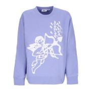 Digital Violet Crewneck Fleece Sweatshirt