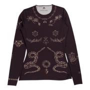 Brun Tatoveret Crewneck Top