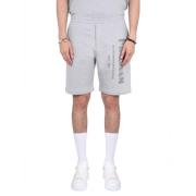 Bermuda Shorts med Graffiti Logo Print