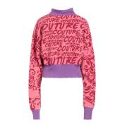 Pink Logo Sweater All Over