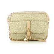 Lille Nylon Crossbody Taske i Natur/Creme