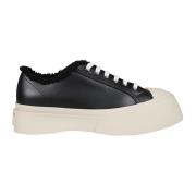 Shearling Lace-Up Sneakers