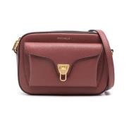 Blød Crossbody Taske i Bordeaux Læder