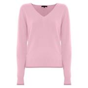 Angora Uld V-Hals Pullover