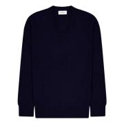 Merino uld og cashmere V-hals sweater