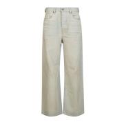 Beige Brede Ben Jeans