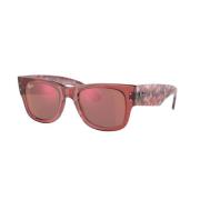 Mega Wayfarer solbriller i pink og rød