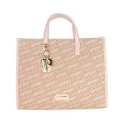 Pastel Pink Shoppingtaske med Skulderrem