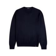 Blå Crew Neck Sweater