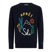 Blå Crew Neck Sweater Heron