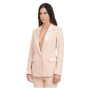 Pink Single-Breasted Women's Jacket