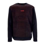 Jacquard Jumper Sweater Sort/rød