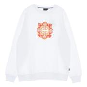 Hvid Crewneck Sweatshirt med Maioliche Logo