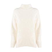 Glitrende højhalset sweater