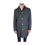 Tidløs marineblå trenchcoat til elegant stil