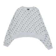 Sweatshirt med allover-print