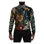 Jungle Broderet Uld-Silke Sweater