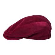 Maroon Velvet Cotton Newsboy Cap