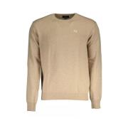 Elegant uldblandings sweater i beige