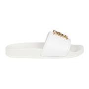 Bianco/Oro Vintage Slide Sandaler