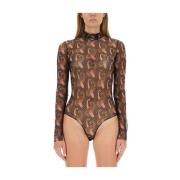 Slim Fit Body Top med Paisley Print