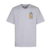 Farverig Trykt T-shirt