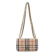 Vintage Check Bouclé Skuldertaske