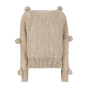 Sand Mohair Blend Sweater