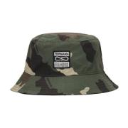 Camo Bucket Hat med Broderet Logo