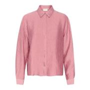 Oversized Skjortebluse i Mesa Rose