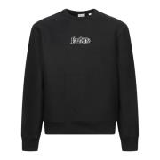 Sort Sweatshirt Klassisk Crew Neck