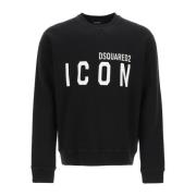 Icon Crew-neck Sweatshirt med Logo Print