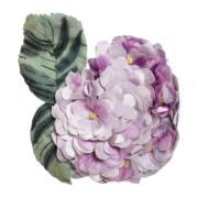 Guld Hortensia Blomst Pin Broche