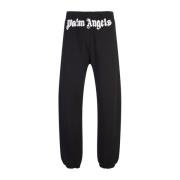 Sort Bomuldsfleece Joggers