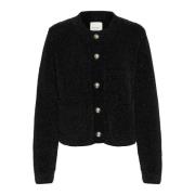 Sort Strik Cardigan Mikapw Ca Strik