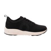 Sort Tekstil Sporty Sneakers Kvinder