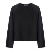 Silkeærmet Crew Neck Sweater