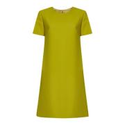 Lime Green A-Line Mini Kjole