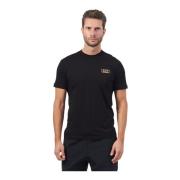 Sort Bomuld Crewneck T-shirt Slim Fit