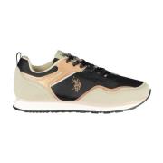 Klassisk Sneaker SortBeige Kvinder Polyester