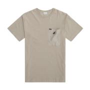 Beige Lomme T-Shirt til Mænd