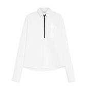 Oversized Hvid Poplin Skjorte