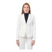 Hvid Slim Fit Blazer Jakke