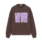 Brun Bomuld Crewneck Sweater